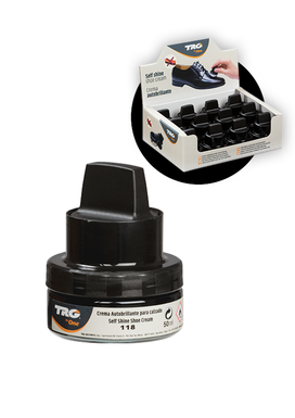 TRG Self Shine Shoe Cream Kit-Αυτογυάλιστη βαφή για γνήσιο ή συνθετικό δέρμα