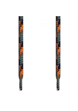 Κορδόνι Ορειβατικό Trekking Στρογγυλό Πορτοκαλί Fluo/Μαύρο